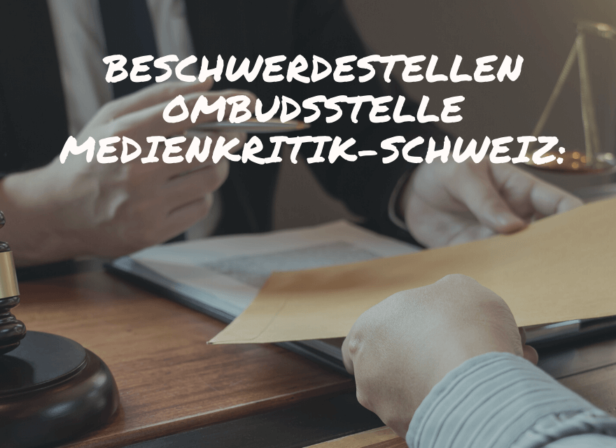 Beschwerdestellen Ombudsstelle Medienkritik-Schweiz